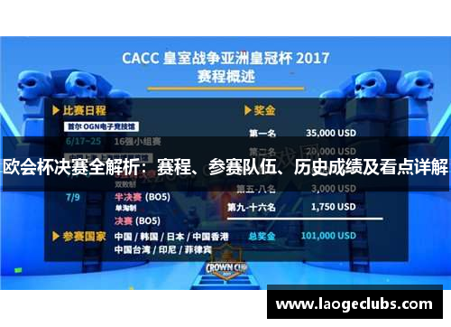 欧会杯决赛全解析：赛程、参赛队伍、历史成绩及看点详解